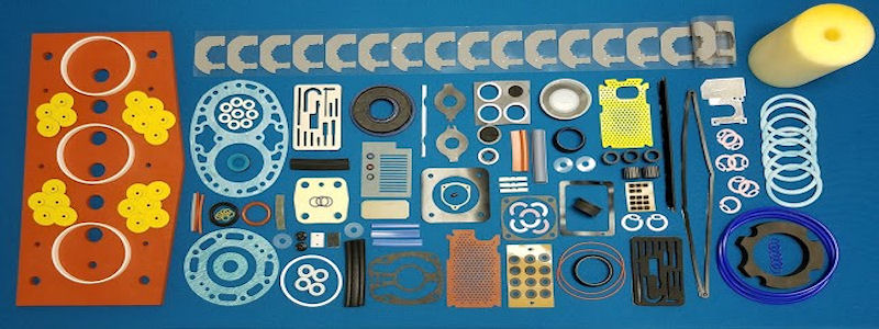 O-rings, back-up rings, custom gaskets, die-cuts, hydraulic seals, pneumatic seals