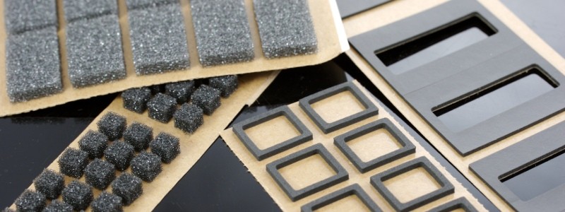 Kiss-Cut pull off die-cut gaskets, pads or other shapes.